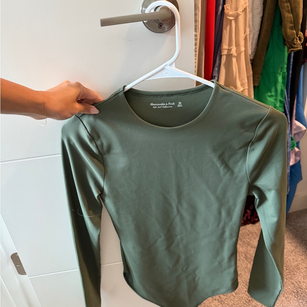 Abercrombie & Fitch Olive Green Women's Bodysuit